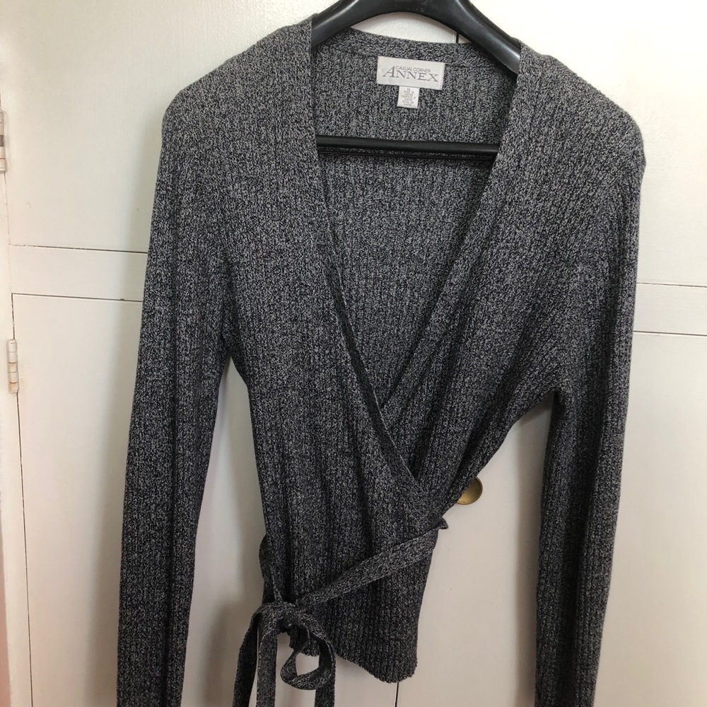 Wrap around sweater